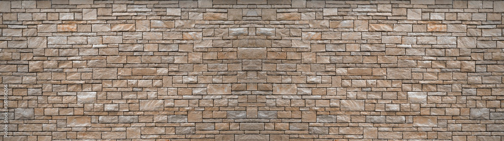 Natural gray grey brown stone brick wall texture background banner panoramic panorama Natural gray grey brown stone brick wall texture background banner panoramic panorama