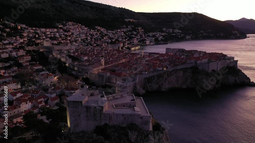 Dubrovnik , Aerial view of the old town and surroundings
