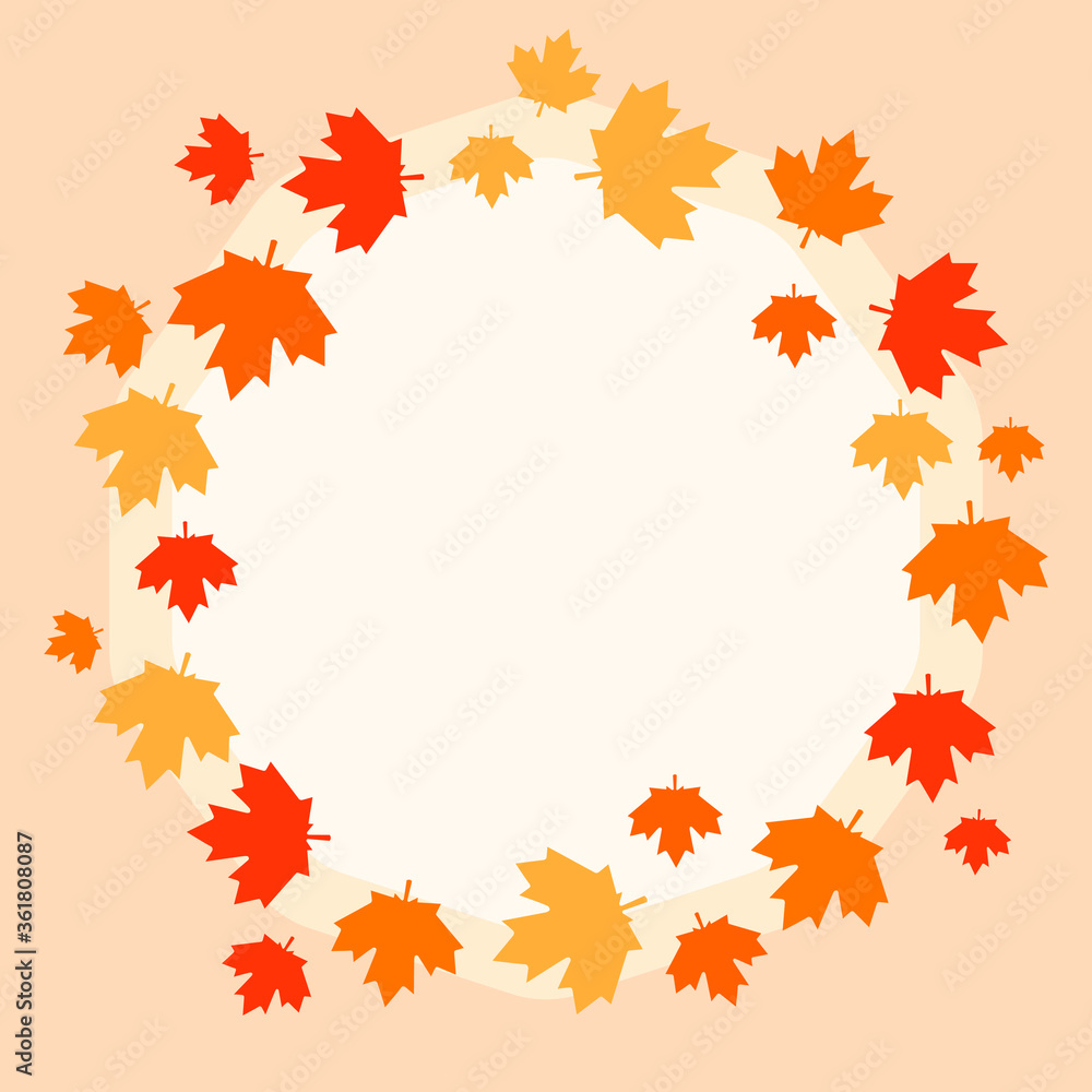 This is a frame with autumn leaves. Could be used for holidays, postcards, banners, flyers, etc. This is a frame with autumn leaves. Could be used for holidays, postcards, banners, flyers, etc.