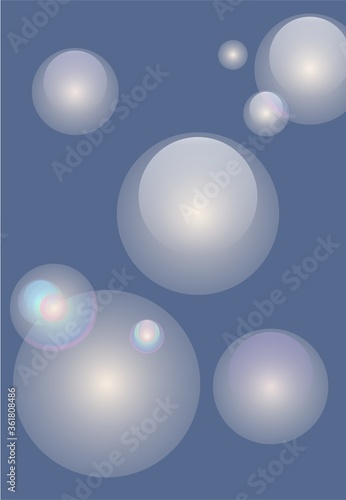 Bubbles in water  oxygen bubbles