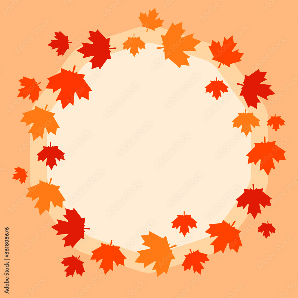 This is a frame with autumn leaves. Could be used for holidays, postcards, banners, flyers, etc. This is a frame with autumn leaves. Could be used for holidays, postcards, banners, flyers, etc.