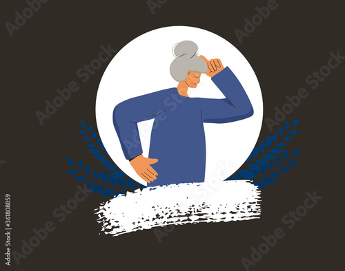 Senior lady. Mature woman. Grandparents