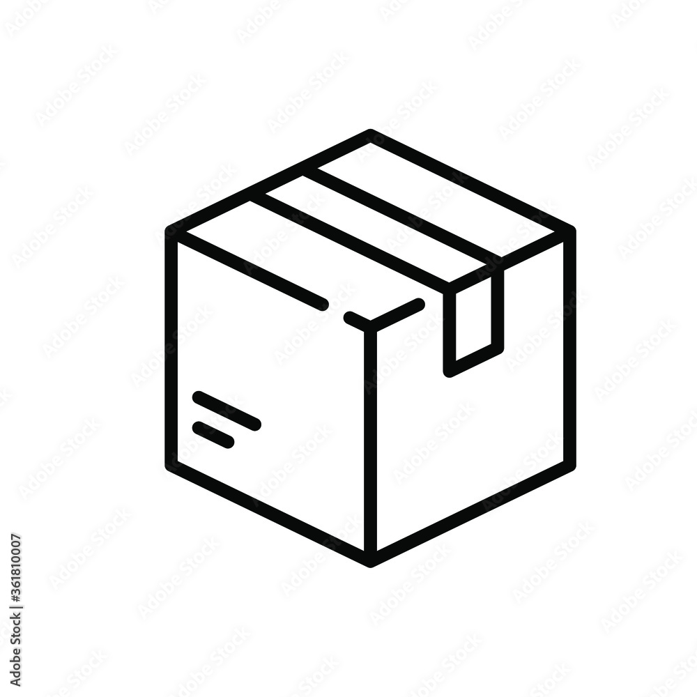 Box, Package, Parcel Isolated Flat Web Mobile Icon / Vector / Sign / Symbol Box, Package, Parcel Isolated Flat Web Mobile Icon / Vector / Sign / Symbol
