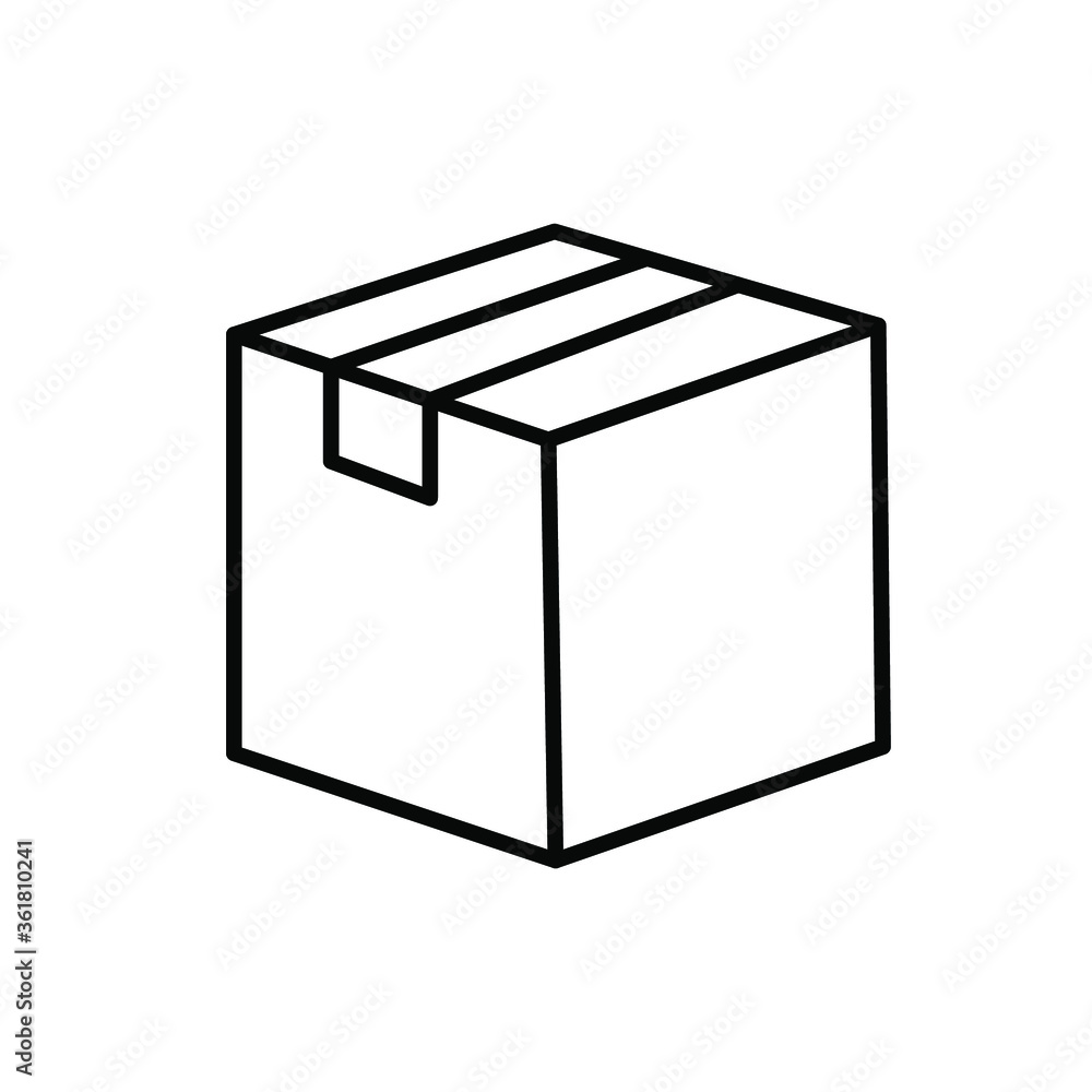 Box, Package, Parcel Isolated Flat Web Mobile Icon / Vector / Sign / Symbol Box, Package, Parcel Isolated Flat Web Mobile Icon / Vector / Sign / Symbol