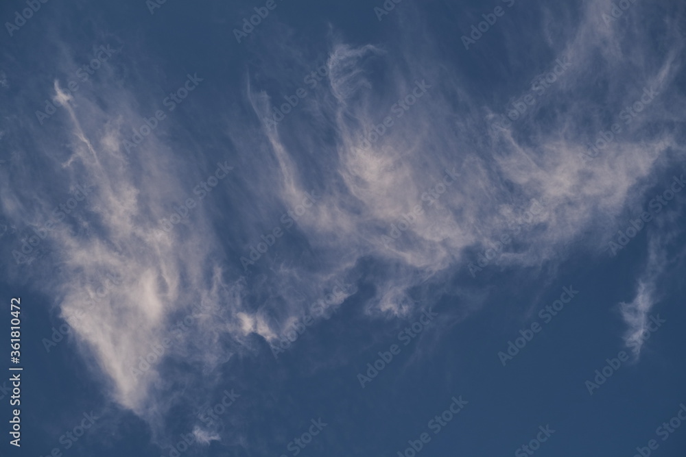 Obraz premium Blue Sky with puffy cloud .Air clouds