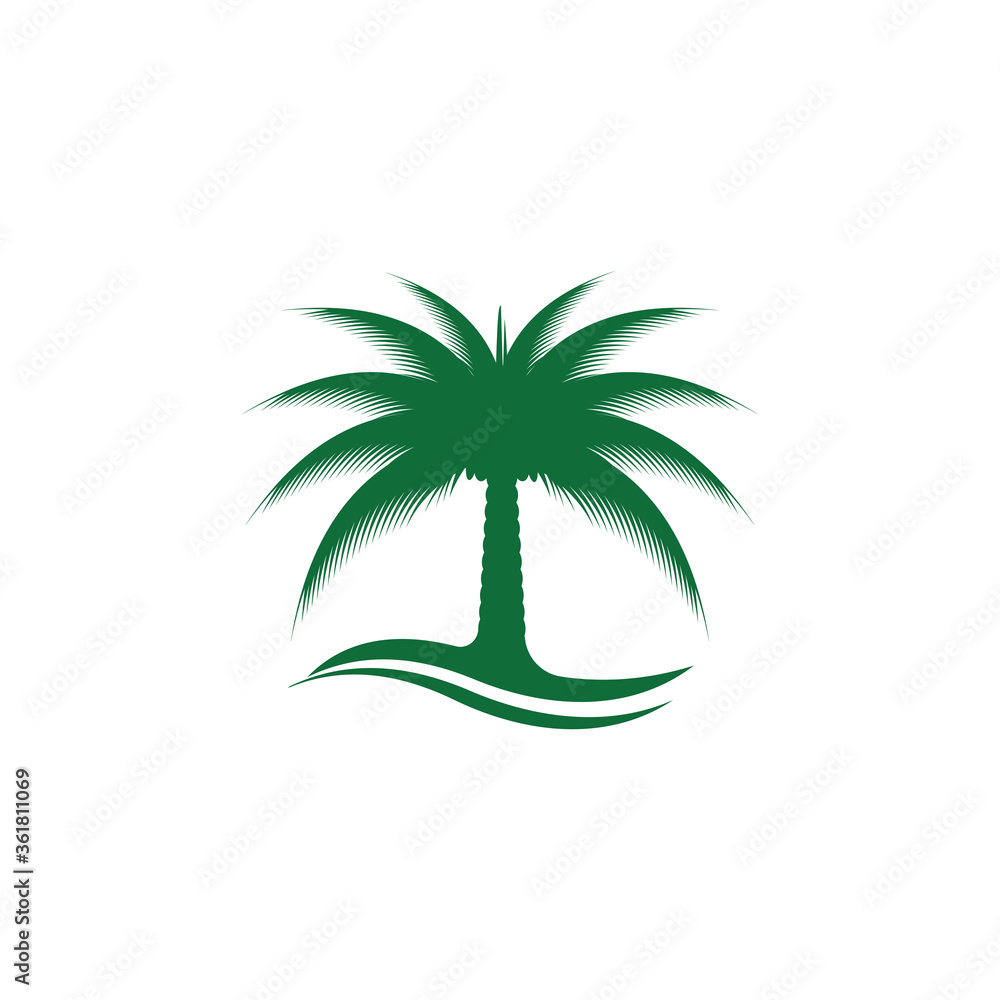 Dates tree  Logo Template vector symbol