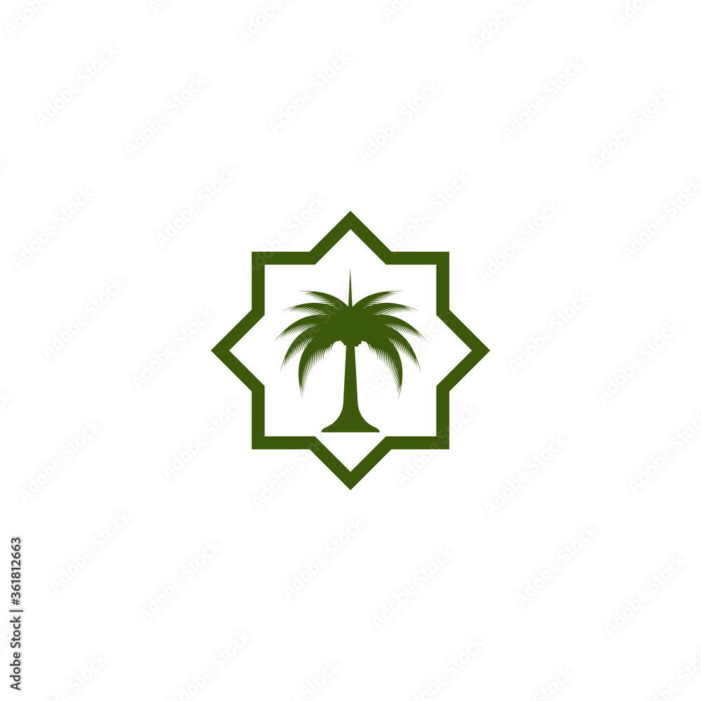 Dates tree Logo Template vector symbol Dates tree Logo Template vector symbol