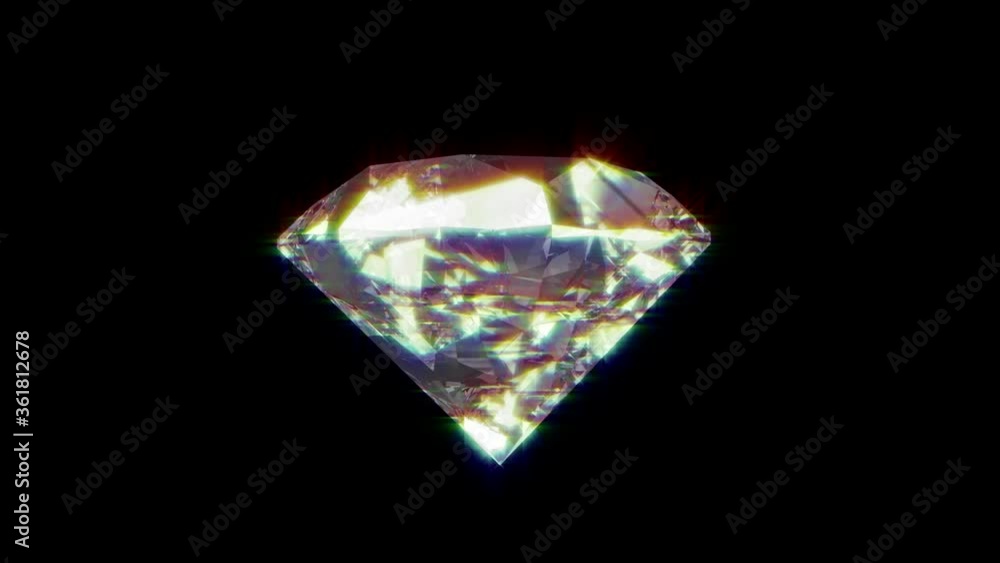 Beautiful large crystal clear shining round cut diamond isolate and green screen. Beautiful large crystal clear shining round cut diamond isolate and green screen.