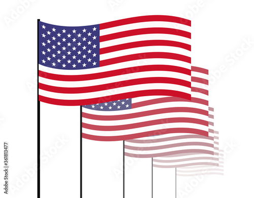Independence day in America 4 th July poster design.
