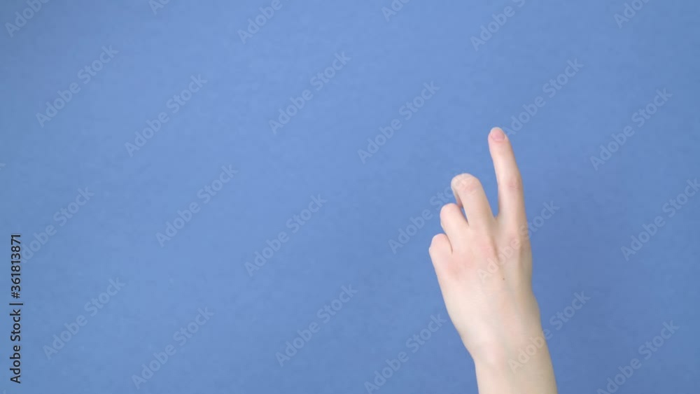 Right hand. Close-up of a hand without a face counts from zero to five. Right hand. Close-up of a hand without a face counts from zero to five.