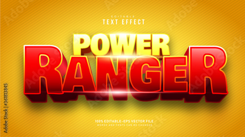 Power Ranger Text Effect