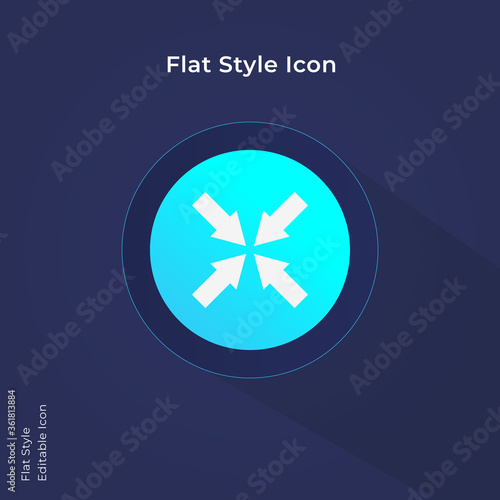 Arrow bypass flat icon for website, mobile app and ui design.