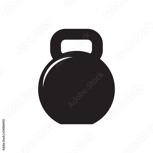 kettlebell icon in trendy flat style