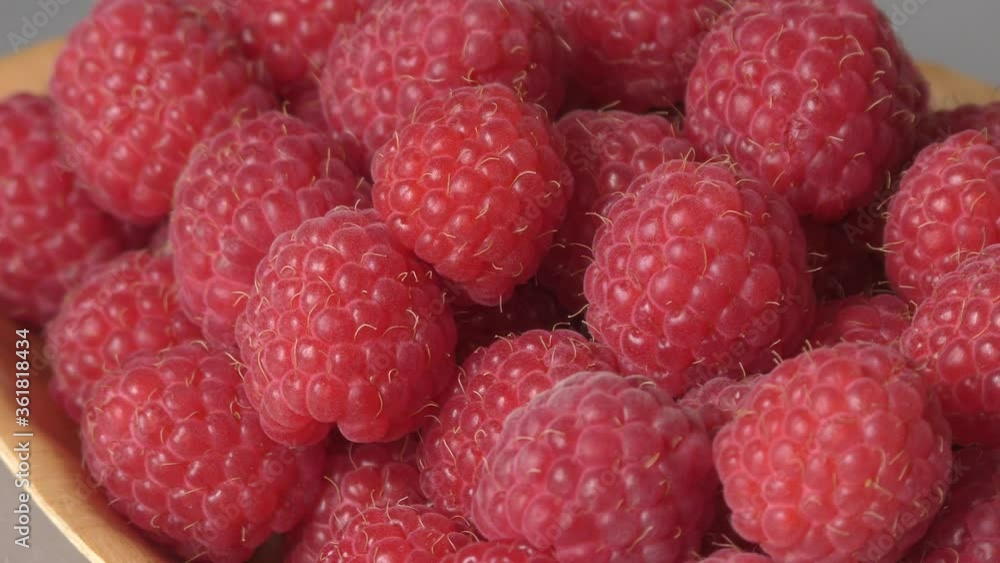 Red raspberry berries are given for dessert Red raspberry berries are given for dessert