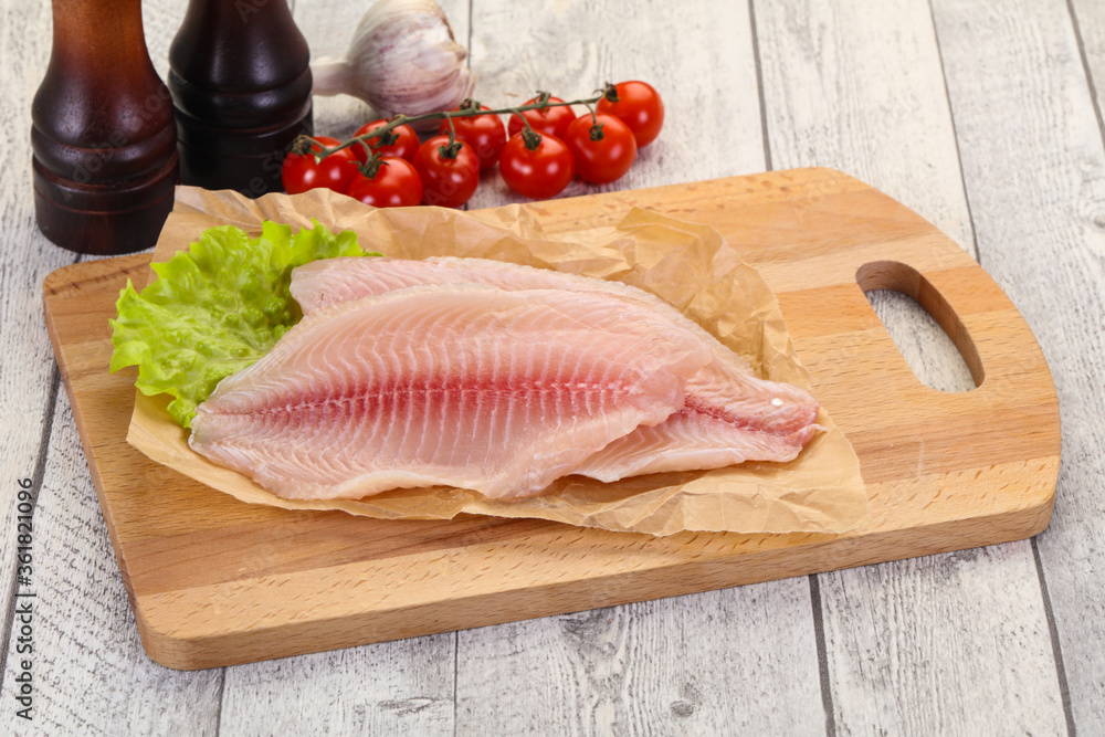 Raw tilapia fish Raw tilapia fish