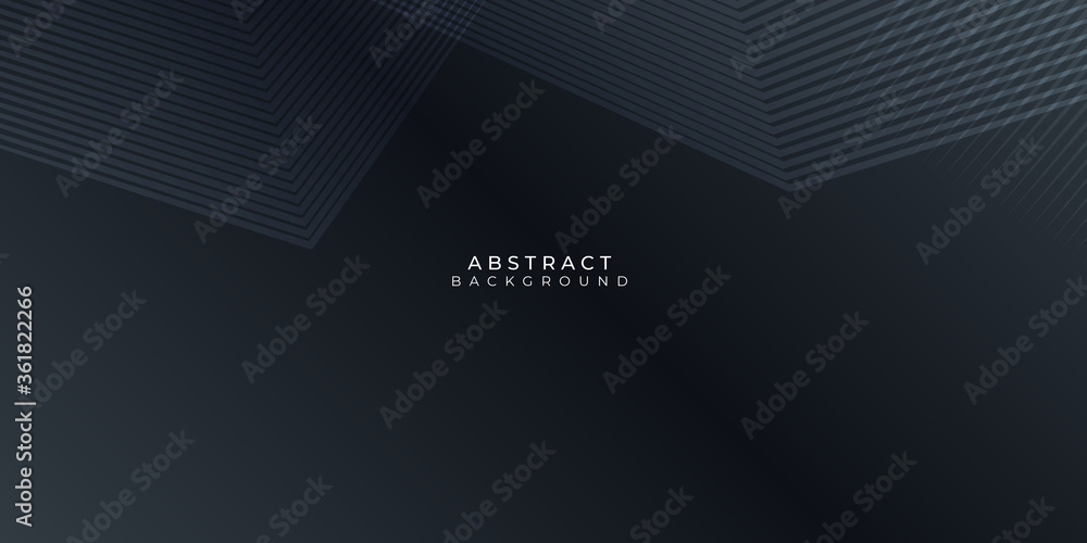 Fototapeta premium Abstract grey metallic overlap black light lines mesh design modern luxury futuristic technology background vector illustration.