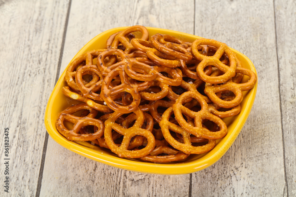 Salted tasty pretzel Salted tasty pretzel