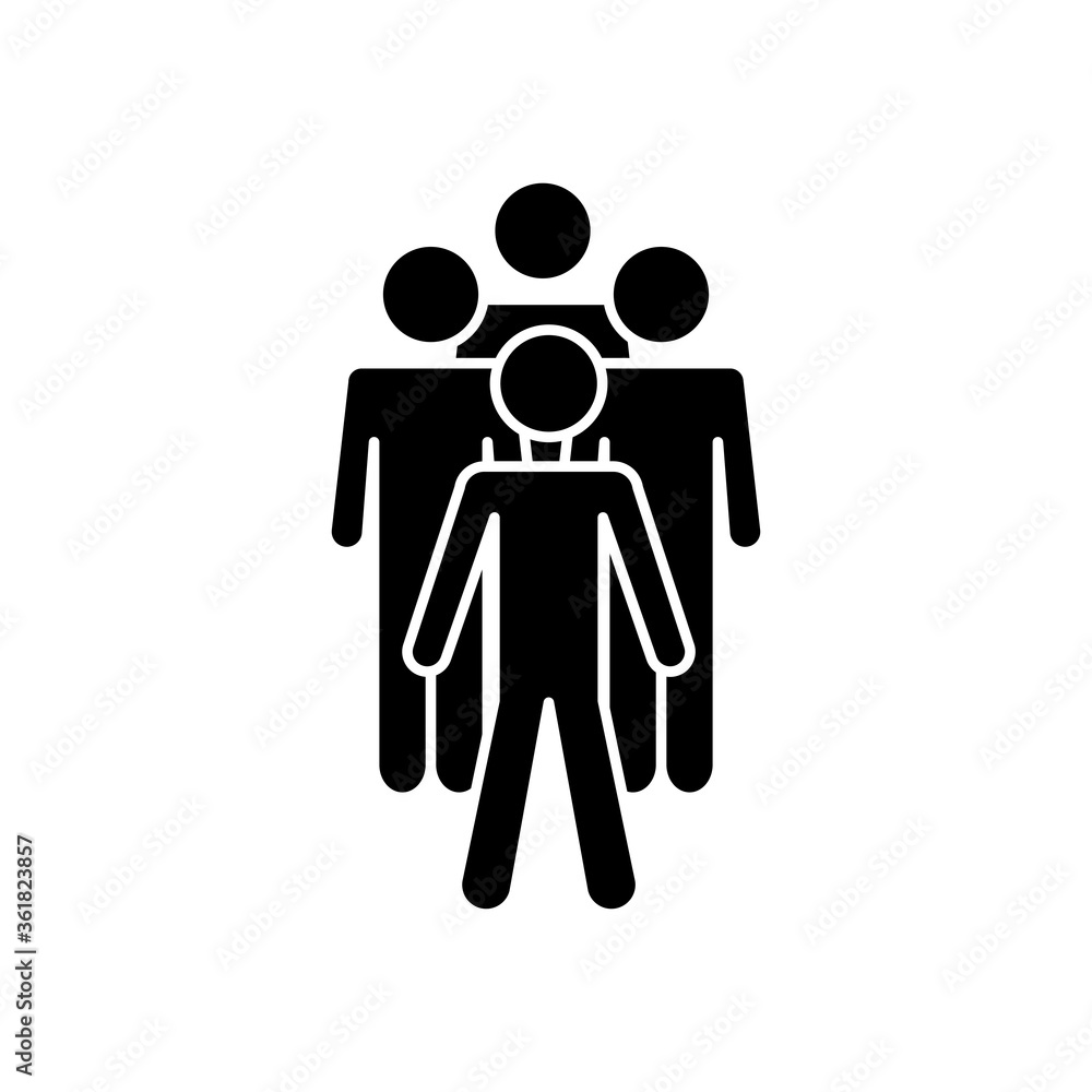 pictogram men group icon, silhouette style pictogram men group icon, silhouette style