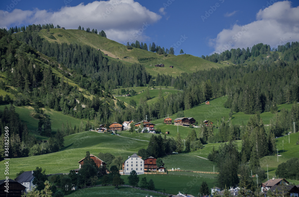 Alta Badia landscape, Dolomites, South Tirol, North-Eastern Italy