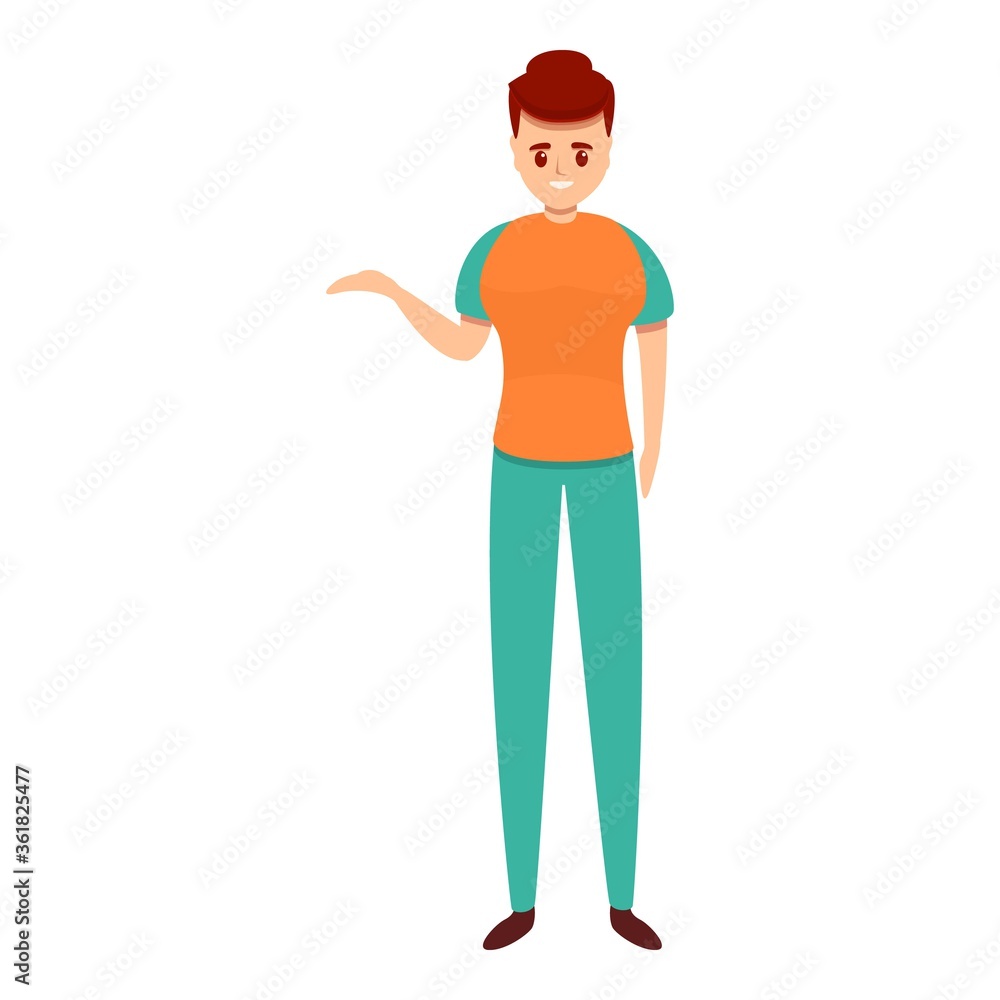 Shop assistant icon. Cartoon of shop assistant vector icon for web design isolated on white background Shop assistant icon. Cartoon of shop assistant vector icon for web design isolated on white background