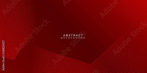 Fotótapéta Modern red lines pattern abstract presentation background