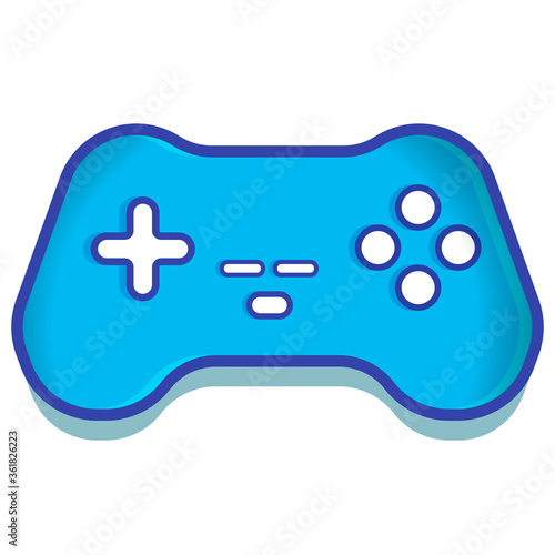 Blue gamepad.