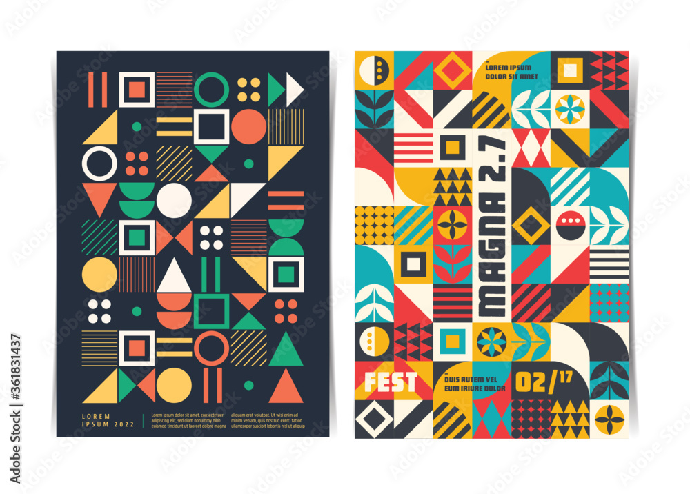 Modern Abstract Background Flyers Template with Geometric Shapes. Vector illustration. Modern Abstract Background Flyers Template with Geometric Shapes. Vector illustration.