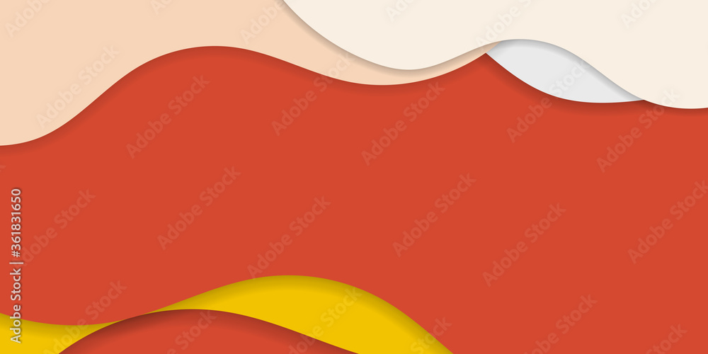 Abstract 3d yellow white orange background with blank space of paper layer. Vector illustration design for presentation, banner, cover, web, flyer, card, poster, game, texture, slide, magazine, ppt Abstract 3d yellow white orange background with blank space of paper layer. Vector illustration design for presentation, banner, cover, web, flyer, card, poster, game, texture, slide, magazine, ppt