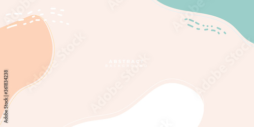 Pink white orange green smooth horizontal banner background bokeh graphic with misty rose  pastel pink and dark salmon colors and space for text or image. Pastel Background