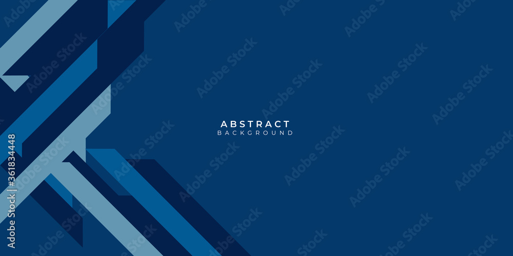 Fototapeta premium Abstract modern blue lines background vector illustration. Abstract Background