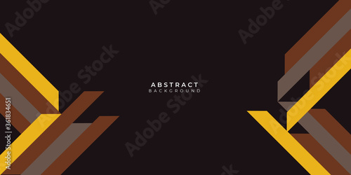 Abstract modern brown black yellow grey lines background vector illustration presentation design. Suit for business, corporate, institution, conference, party, festive, seminar, and talks. 