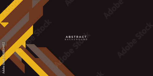 Abstract modern brown black yellow grey lines background vector illustration presentation design. Suit for business, corporate, institution, conference, party, festive, seminar, and talks. 