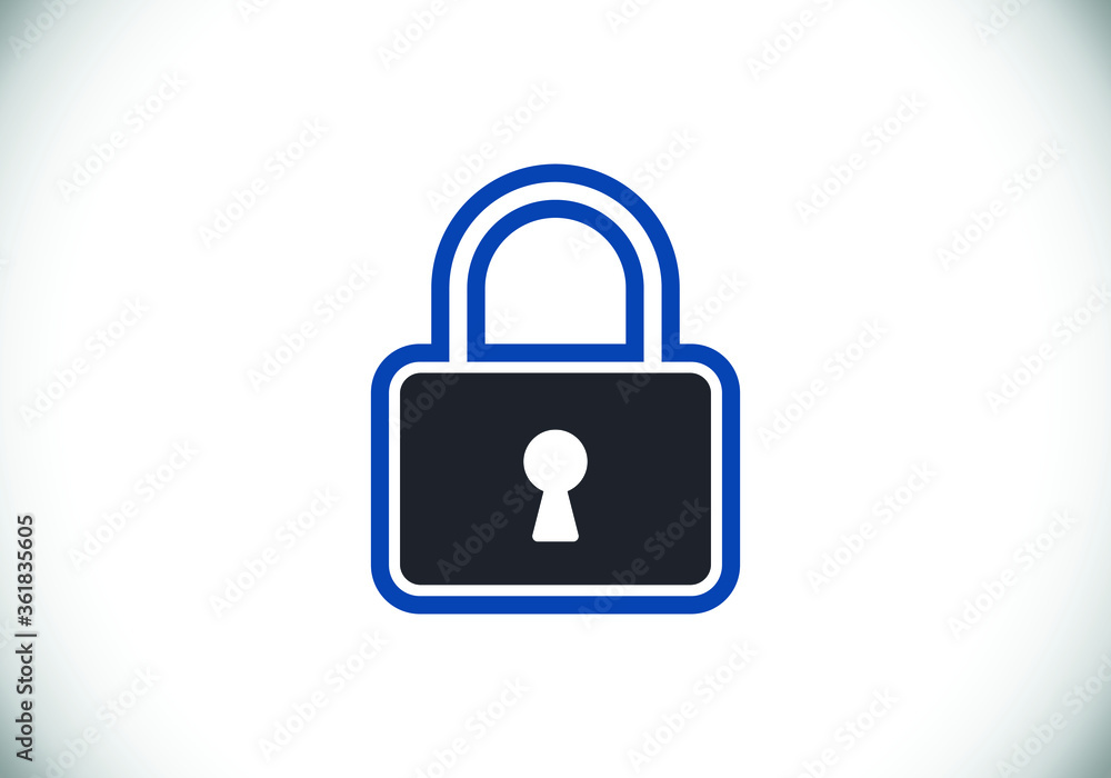 Lock icon. Security logo for mobile and web. Lock logo sign symbol vector illustration Lock icon. Security logo for mobile and web. Lock logo sign symbol vector illustration