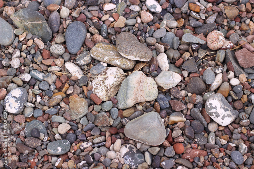 Background with round pebble stones Background with round pebble stones