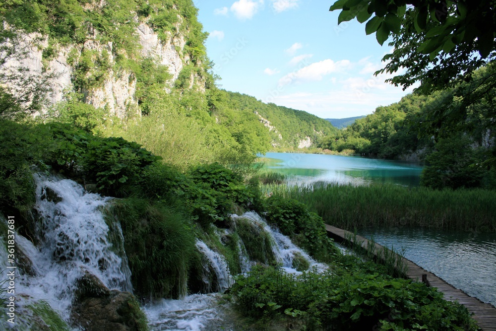 lake and rapids, N.P. Plitvice, Croatia