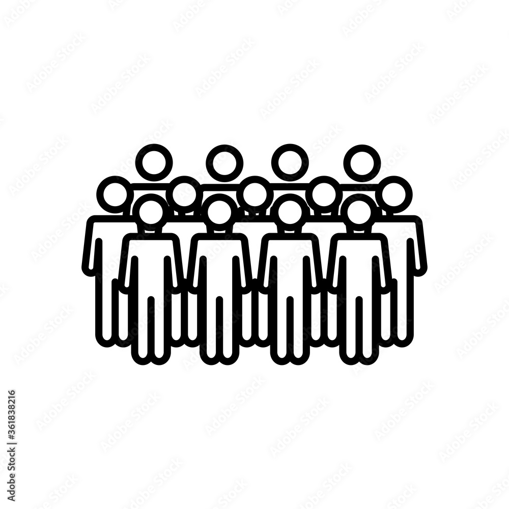 pictogram men standing, line style pictogram men standing, line style