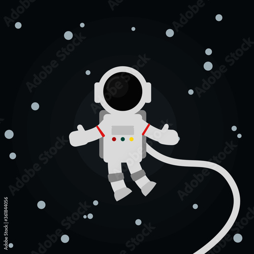 astronaut vector flat design