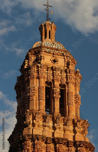 Campanario de la catedral de Zacatecas en México photo