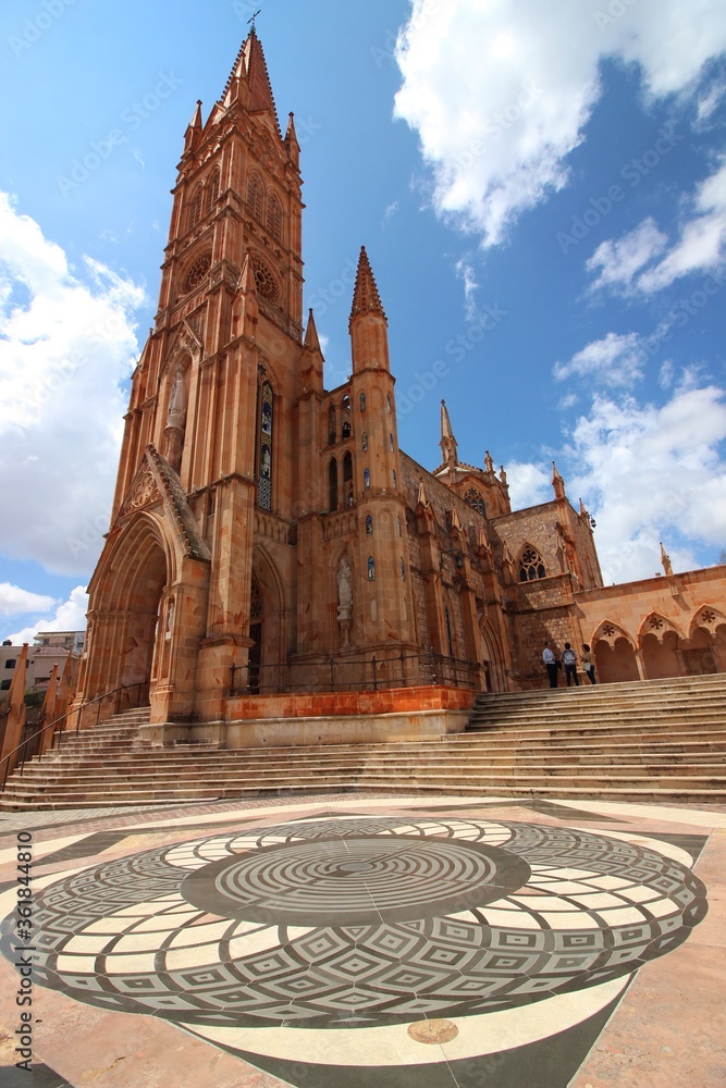 Hermoso templo neo gótico de nuestra señora de Fátima en Zacatecas México Stock Photo Adobe Stock Hermoso templo neo gótico de nuestra señora de Fátima en Zacatecas México Stock Photo Adobe Stock