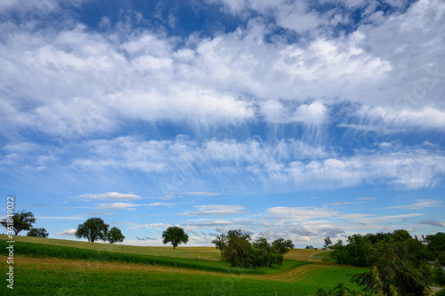 Cirrus Wolken über den Kraichgau