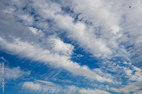 Fototapeta Naklejka Na Ścianę i Meble -  Cirrus Wolken über den Kraichgau