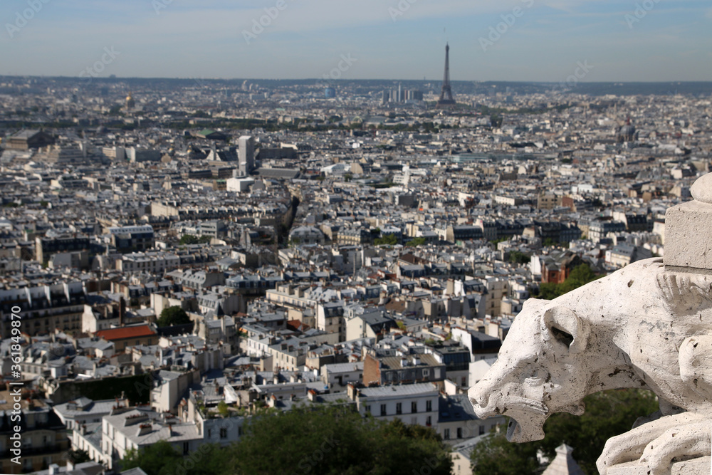 panorámica de París desde la basílica del sagrado corazón 