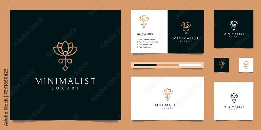 elegant flower design logo. can be used for cosmetics, beauty salons, spas and skin care. premium logo design and business cards. elegant flower design logo. can be used for cosmetics, beauty salons, spas and skin care. premium logo design and business cards.