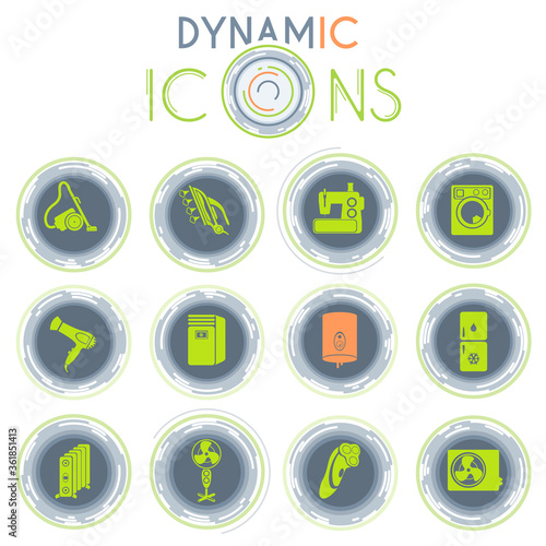 Home applicances dynamic icons