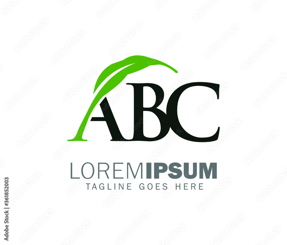 Fototapeta premium eco friendly logo design