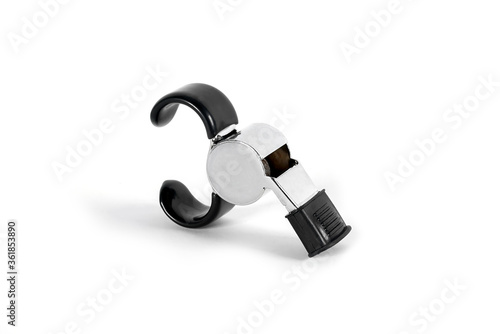 Fotografija Hockey whistle Close up on white background.