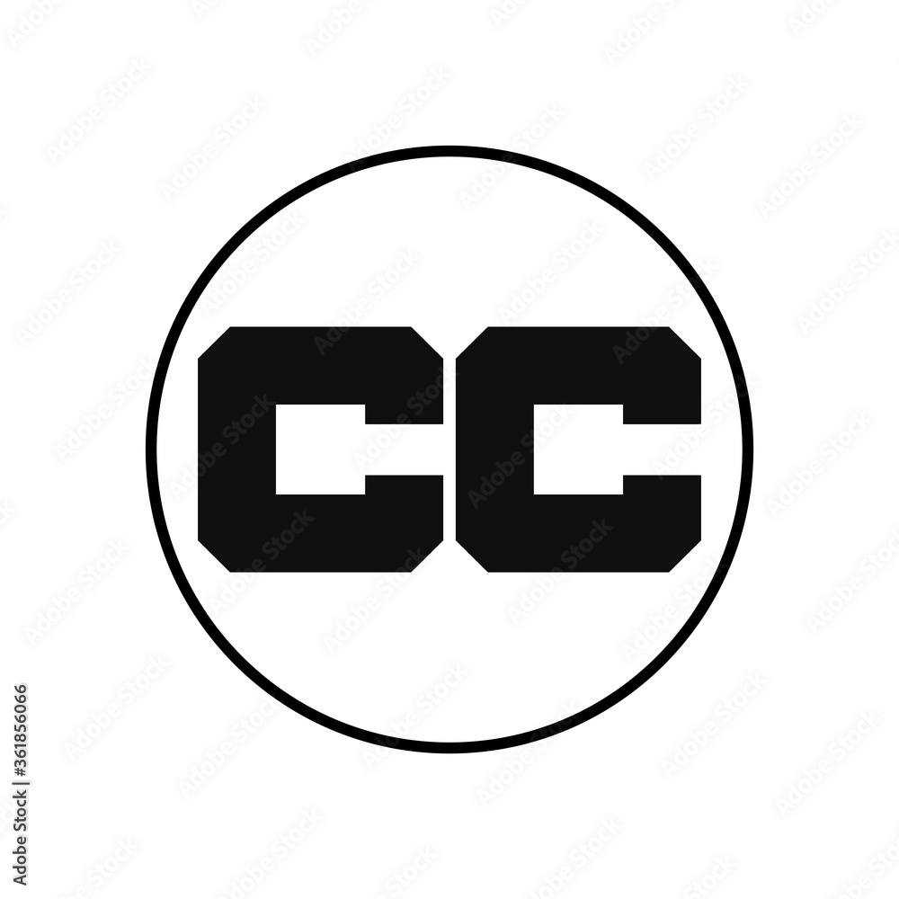 CC Letter Logo Design With Simple style CC Letter Logo Design With Simple style