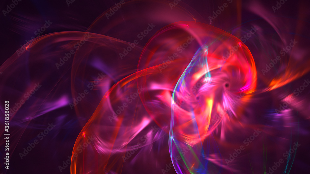 3D rendering abstract fractal light background 3D rendering abstract fractal light background