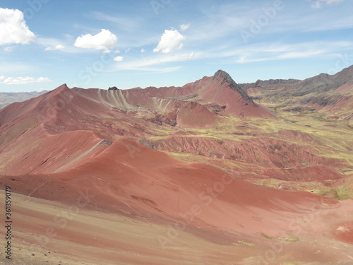 Rainbow Mountain Peru and surrounding landscape 2019