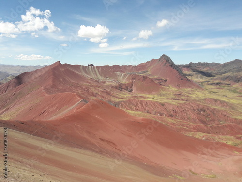 Rainbow Mountain Peru and surrounding landscape 2019